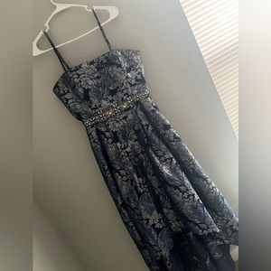 Wedding guest blue high low dress, size 10. Must go !!